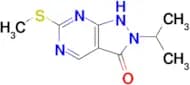 2-Isopropyl-6-methylsulfanyl-1h-pyrazolo[3,4-d]pyrimidin-3-one