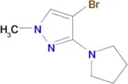 4-Bromo-1-methyl-3-(pyrrolidin-1-yl)-1h-pyrazole