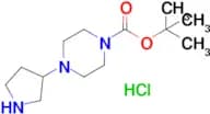 tert-Butyl 4-(pyrrolidin-3-yl)piperazine-1-carboxylate hydrochloride