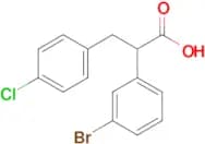 2-(3-Bromophenyl)-3-(4-chlorophenyl)propanoic acid