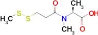 (S)-2-(N-Methyl-3-(methyldisulfanyl)propanamido)propanoic acid