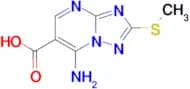 7-Amino-2-(methylthio)-[1,2,4]triazolo[1,5-a]pyrimidine-6-carboxylic acid