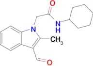N-cyclohexyl-2-(3-formyl-2-methyl-1H-indol-1-yl)acetamide