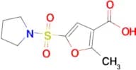 2-Methyl-5-(pyrrolidin-1-ylsulfonyl)furan-3-carboxylic acid