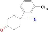 4-Oxo-1-(m-tolyl)cyclohexane-1-carbonitrile