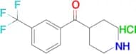 Piperidin-4-yl(3-(trifluoromethyl)phenyl)methanone hydrochloride