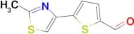 5-(2-Methylthiazol-4-yl)thiophene-2-carbaldehyde