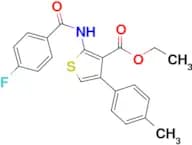 Ethyl 2-(4-fluorobenzamido)-4-(p-tolyl)thiophene-3-carboxylate