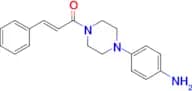 (E)-1-(4-(4-aminophenyl)piperazin-1-yl)-3-phenylprop-2-en-1-one