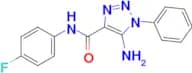 5-Amino-N-(4-fluorophenyl)-1-phenyl-1H-1,2,3-triazole-4-carboxamide