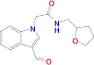 2-(3-Formyl-1H-indol-1-yl)-N-((tetrahydrofuran-2-yl)methyl)acetamide
