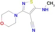 5-(Methylamino)-3-morpholinoisothiazole-4-carbonitrile