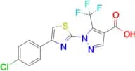 1-(4-(4-Chlorophenyl)thiazol-2-yl)-5-(trifluoromethyl)-1H-pyrazole-4-carboxylic acid