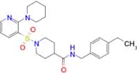 N-(4-ethylbenzyl)-1-((2-(piperidin-1-yl)pyridin-3-yl)sulfonyl)piperidine-4-carboxamide