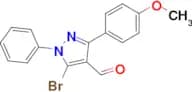 5-Bromo-3-(4-methoxyphenyl)-1-phenyl-1H-pyrazole-4-carbaldehyde