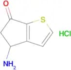 4-Amino-4,5-dihydro-6H-cyclopenta[b]thiophen-6-one hydrochloride