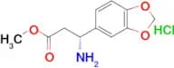 Methyl (R)-3-amino-3-(benzo[d][1,3]dioxol-5-yl)propanoate hydrochloride