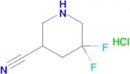 5,5-Difluoropiperidine-3-carbonitrile hydrochloride