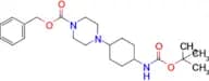 Benzyl 4-(4-((tert-butoxycarbonyl)amino)cyclohexyl)piperazine-1-carboxylate