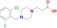3-(4-(2-Chloro-6-fluorobenzyl)piperazin-1-yl)propanoic acid
