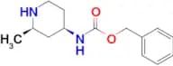 (2R,4R)-(2-Methyl-piperidin-4-yl)-carbamic acid benzyl ester