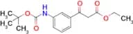 3-(3-tert-Butoxycarbonylamino-phenyl)-3-oxo-propionic acid ethyl ester