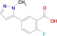 2-Fluoro-5-(1-methyl-1h-pyrazol-5-yl)benzoic acid