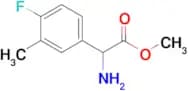 Methyl 2-amino-2-(4-fluoro-3-methylphenyl)acetate