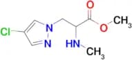 Methyl 3-(4-chloro-1h-pyrazol-1-yl)-2-(methylamino)propanoate