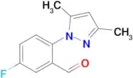 2-(3,5-Dimethyl-1h-pyrazol-1-yl)-5-fluorobenzaldehyde
