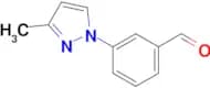 3-(3-Methyl-1h-pyrazol-1-yl)benzaldehyde