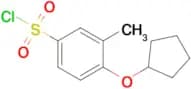 4-(Cyclopentyloxy)-3-methylbenzenesulfonyl chloride