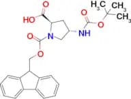(2R,4S)-1-(((9H-Fluoren-9-yl)methoxy)carbonyl)-4-((tert-butoxycarbonyl)amino)pyrrolidine-2-carboxy…