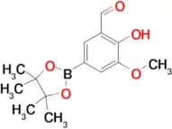 2-Hydroxy-3-methoxy-5-(4,4,5,5-tetramethyl-1,3,2-dioxaborolan-2-yl)benzaldehyde