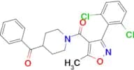 (4-Benzoylpiperidin-1-yl)(3-(2,6-dichlorophenyl)-5-methylisoxazol-4-yl)methanone