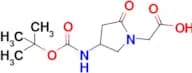 2-(4-((Tert-butoxycarbonyl)amino)-2-oxopyrrolidin-1-yl)acetic acid