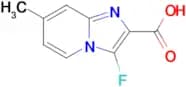 3-Fluoro-7-methylimidazo[1,2-a]pyridine-2-carboxylic acid