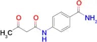 4-(3-Oxobutanamido)benzamide