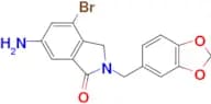 6-Amino-2-(benzo[d][1,3]dioxol-5-ylmethyl)-4-bromoisoindolin-1-one