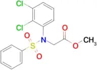 Methyl N-(2,3-dichlorophenyl)-N-(phenylsulfonyl)glycinate