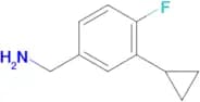 (3-Cyclopropyl-4-fluorophenyl)methanamine