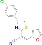 (Z)-2-(4-(4-chlorophenyl)thiazol-2-yl)-3-(furan-2-yl)acrylonitrile