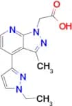 2-(4-(1-Ethyl-1H-pyrazol-3-yl)-3-methyl-1H-pyrazolo[3,4-b]pyridin-1-yl)acetic acid