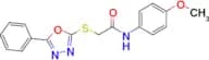 N-(4-methoxyphenyl)-2-((5-phenyl-1,3,4-oxadiazol-2-yl)thio)acetamide