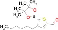 4-Hexyl-5-(4,4,5,5-tetramethyl-1,3,2-dioxaborolan-2-yl)thiophene-2-carbaldehyde