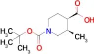 (3R,4R)-1-(tert-Butoxycarbonyl)-3-methylpiperidine-4-carboxylic acid