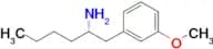 (S)-1-(3-Methoxyphenyl)hexan-2-amine