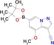 4-Methoxy-6-(4,4,5,5-tetramethyl-1,3,2-dioxaborolan-2-yl)pyrazolo[1,5-a]pyridine-3-carbonitrile