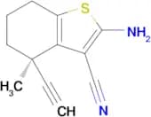 (R)-2-Amino-4-ethynyl-4-methyl-4,5,6,7-tetrahydrobenzo[b]thiophene-3-carbonitrile