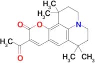 10-Acetyl-1,1,7,7-tetramethyl-2,3,6,7-tetrahydro-1H-pyrano[2,3-f]pyrido[3,2,1-ij]quinolin-11(5H)-o…